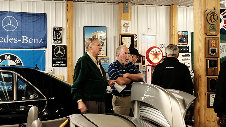 Members visited a private car collection in Annapolis, Md.